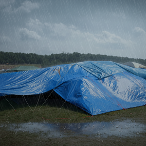 Bâche en toile tissée PE robuste et imperméable YRH Factory pour toit de camion, camping, résistante aux UV, en PVC industriel, en rouleau - Product Image 6