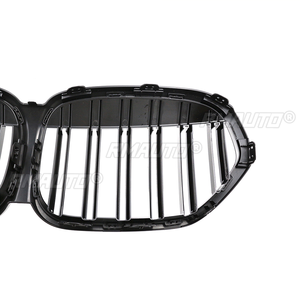 Pour BMW X1 F48 LCI 2020 2021 2022, calandre de pare-chocs avant, calandre de course, double lamelles, noir brillant, accessoires de remplacement pour voiture - Product Image 6