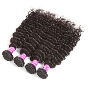 100% Pure Aligned Cuticle Raw Virgin Brazilian Hair Extensions Natural Black Color Machine Weft Bundles Permed Human Unprocessed