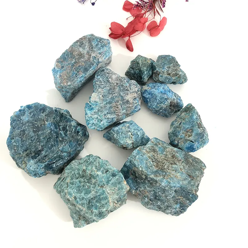 Commercio all'ingrosso Naturale Rare Ruvido Pietre Preziose Blu Apatite per la Guarigione