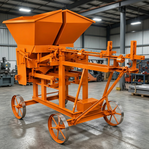 Máquina Automática para Fabricar Bloques de Hormigón, Motor de 6kw, Máquina Móvil para Fabricar Ladrillos de Cemento, Construcción de Alta Resistencia - Product Image 1