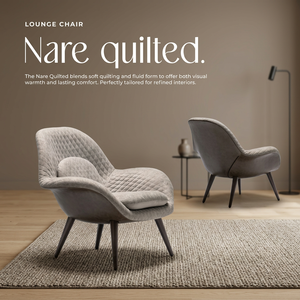 Modern Quilted Fabric Upholstered Lounge <b>Chair</b> with Foam Filling Wood Legs <b>Accent</b> Armchair for Living Room/Hotel/Club Use - Product Image 3