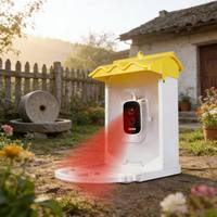 Mangeoire à oiseaux intelligente avec caméra IA - Alimentation solaire IP65 WiFi 2.4G Reconnaissance des oiseaux 4MP HD 1080P Conteneur à graines 2L Extérieur