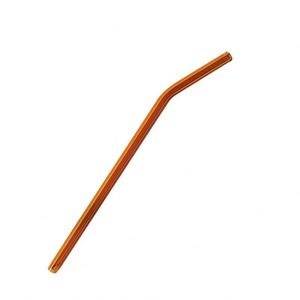 <b>Reusable</b> High Borosilicate Glass <b>Straw</b> Heat Resistant Transparent Bent for Soda Cola Milk Drink Accessory for Drinking - Product Image 5