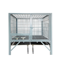 Cages d'élevage pour chiens de grande taille, de qualité supérieure, pour l'extérieur, avec gamelles rotatives, cages pour chiens de grande taille, cages d'intérieur pliables