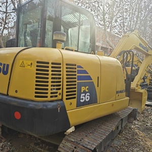 Excavadora de cadenas Komatsu PC56 de 5 toneladas, modelo 2020, importada de Japón, de segunda mano, para demolición, con motor probado. - Product Image 1