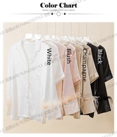 Fung 6025 6029 NOUVEAU 2022 Pyjama de demoiselle d'honneur en plumes blanches de luxe, vêtements de nuit en satin, PJS à manches longues
