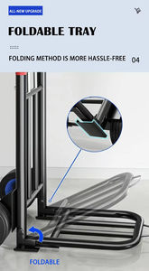 Carrito de Equipaje Portátil de Dos Ruedas con Marco de Acero Inoxidable Industrial, Carrito de Compras, Plataforma Plegable de Arrastre Manual OEM - Product Image 2