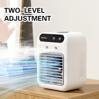 Ventilador de Pulverización Portátil Ligero de 480g, Enfriador de Aire de Escritorio con Alimentación USB de 5V, Humidificador para el Hogar, Dormitorio, Oficina y Escritorio
