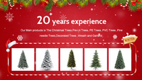 Sapin de Noël Artificiel de Luxe Premium 180cm avec Support Métallique et Éclairage LED, Résistant aux Flammes, Haute Qualité