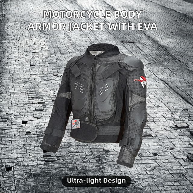 Customized Adjustable Light Weight Motorcycle Sports Protective Gear Set with EVA Back Protector and Body Armor