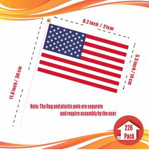 226 国国际国旗套装 5x8 英寸 聚酯纤维 不褪色 轻质 耐撕裂 适合世界范围内的节日庆典 - Product Image 2