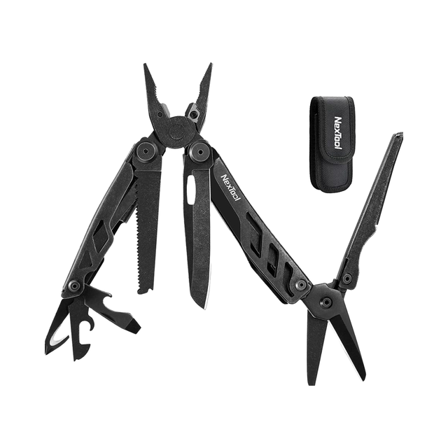 NexTool Flagship Pro 16-in-1 Industrial Multitool Foldable Stainless Steel Multifunctional Pliers Pocket Knife Bottle/Can Opener