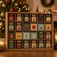 Autocollants personnalisés pour calendrier de l'avent de Noël, étiquettes numérotées 1-24 pour emballage de boîte cadeau DIY de Noël, impression sur papier