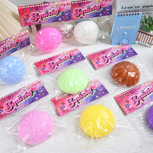 Squishy Gigante a Forma di Baozi (Panino al Vapore) in TPR, <span class=keywords><strong>Morbido</strong></span> Giocattolo Antistress a Lenta Risalita, Simulazione Cibo, Giocattolo Sensoriale per Alleviare lo Stress e lo Stress del Tensionamento - Product Image 4