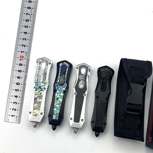 Cuchillo de bolsillo plegable Micro Tech, herramienta multifuncional portátil de alta dureza para defensa personal, hogar y exteriores - Product Image 1