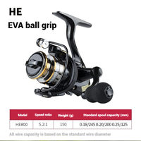 Moulinet de pêche à l'achigan série HB500 1000-7000 10KG engins de pêche en métal Max Drag Trout Carp Vissen Reel Vissen Rollen
