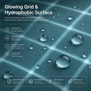 <span class=keywords><strong>Tissu</strong></span> Oxford en polyester 300D*21S 130T Ripstop Grid lumineux, imperméable et résistant à l'abrasion pour sacs et bagages - Product Image 2