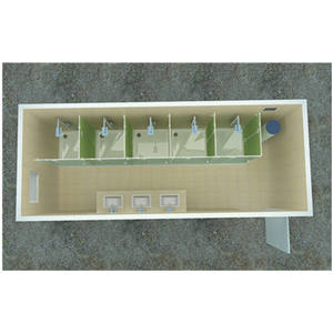 Contenedor de Envío Prefabricado Portátil Desmontable para Exteriores de 10, 20, 30 y 40 pies con Baños y Duchas Públicas - Product Image 5
