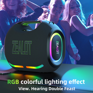 Loa di động không dây LED RGB Zealot ZE21 250W tích hợp pin dự phòng 48000mAh, lý tưởng cho karaoke ngoài trời - Product Image 4
