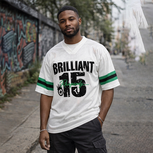 Top Ranking Men's Casual Hip Hop T-<b>shirts</b> Spandex/Polyester Knitted 200g Digital Printing Quick Dry OEM Service Custom <b>Patchwork</b> - Product Image 1