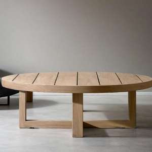 Muebles de Jardín de Madera de Teca Clásicos y Elegantes en Oferta, Muebles de Patio de Madera de Teca, Mesa Redonda de Jardín de Teca - Product Image 1