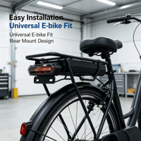 Luz Trasera LED Intermitente de Alta Calidad de 12V-48V con Freno/Señal de Giro para Bicicletas Eléctricas y Patinetes Eléctricos