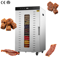 Deshidratador de Alimentos de Acero Inoxidable HELAXEN para Frutas, Verduras y Carne - Máquina de Secado por Aire Caliente Higiénica (29 kg)
