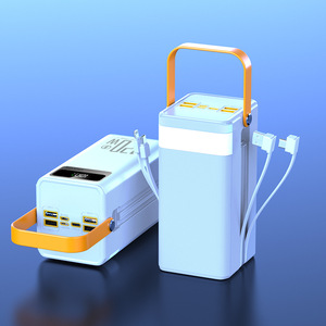 พาวเวอร์แบงค์ 120W PD ชาร์จเร็ว ความจุ 50000-200000mAh พร้อมสาย Type-C และ USB ในตัว ไฟฉาย LED - Product Image 5