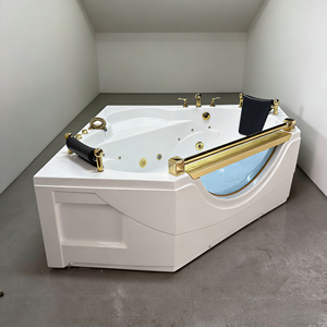 Von Luxus 2-Personen-Rechteck Smart Badewanne Multifunktion ale Dreieck wanne mit Whirlpool <span class=keywords><strong>Yakuzzi</strong></span> für den Wohnungs gebrauch - Product Image 4