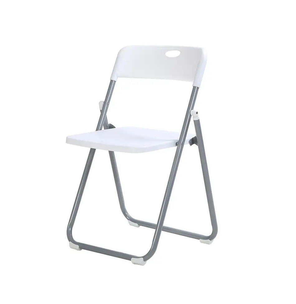 Barato al aire libre portátil blanco negro moderno apilable PP asiento plástico plegable comedor silla de jardín para eventos