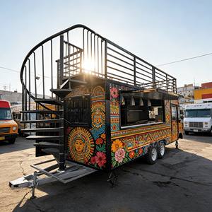 Restaurant extérieur moderne préfabriqué, cuisine mobile en conteneur avec structure en acier et options personnalisables - Product Image 3