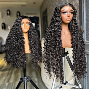 Mật Độ 250 HD 13x6 Nước Trong Suốt Sóng Tóc Con Người Ren Phía Trước Tóc Giả 30 40 Inch 13x4 Sâu Xoăn Ren Phía Trước Tóc Giả Tóc Con Người - Product Image 3