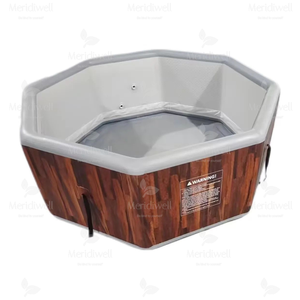 Bain à remous <span class=keywords><strong>gonflable</strong></span> en forme d'hexagone <span class=keywords><strong>Jacuzzi</strong></span> Whirlpool <span class=keywords><strong>avec</strong></span> jets de massage pour les amateurs de fitness en plein air - Product Image 4