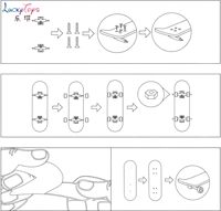 Ramp Segitiga Kayu Kustom untuk Finger Skateboard, Permainan Meja Fingerboard