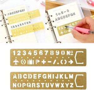 Diseño personalizado <span class=keywords><strong>corte</strong></span> por láser grabado metal plantilla latón marcapáginas <span class=keywords><strong>regla</strong></span> - Product Image 5