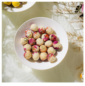 Té de Flores Artesanal en Lata, Té de Rosas, Té de Crisantemo Blanco, Té de Jazmín, Bola de Lirio, Bola de Flores de <span class=keywords><strong>Dragón</strong></span>, 100% Natural para Regalos - Product Image 2