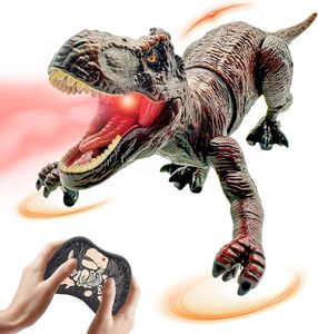 Juguetes de Dinosaurios a Control Remoto para Niños, Simulación de Caminata, Animales de <span class=keywords><strong>Juguete</strong></span>, Tiranosaurio Rex Electrónico RC, <span class=keywords><strong>Robot</strong></span> Dinosaurio con Luz - Product Image 1