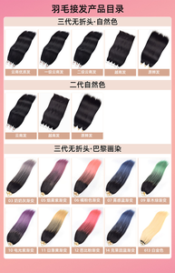 Extensions capillaires colorées dégradées effet peinture <span class=keywords><strong>Paris</strong></span>, nouvelle troisième génération, sans pli, pour tête entière, en cheveux naturels, teintes à la peinture, permanent <span class=keywords><strong>Paris</strong></span> - Product Image 4