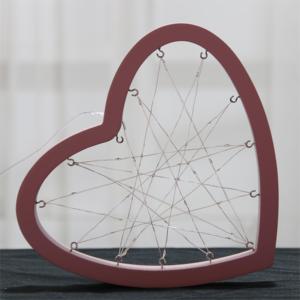 Productos en Oferta, Luces LED Decorativas de 30L con Cable de Cobre Blanco Cálido en Forma de Corazón de Madera para la Sala de Estar del Hogar - Product Image 2
