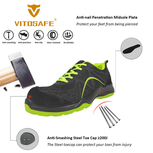 Chaussures <span class=keywords><strong>de</strong></span> sécurité <span class=keywords><strong>de</strong></span> <span class=keywords><strong>travail</strong></span> pour hommes <span class=keywords><strong>de</strong></span> haute qualité respirantes anti-crevaison avec embout en acier en gros pour les saisons d'hiver et d'automne - Product Image 2