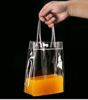 Sac de voyage transparent en PVC JOYSUN, sac cosmétique, sac de shopping, logo personnalisé, grand sac transparent en PVC, sac cadeau