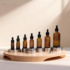 Bottiglie in Vetro Smerigliato Trasparente con Tappo a Vite in <span class=keywords><strong>Verde</strong></span>, Blu <span class=keywords><strong>e</strong></span> Marrone per Essenze <span class=keywords><strong>e</strong></span> Oli Essenziali, Varie Capacità - Product Image 4