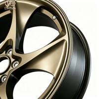 Jantes BMW I4 M50 20x8.5J à cinq branches forgées couleur Bronze Champagne 5x112 ET25 CB66.6 pour les configurations EV personnalisées haute performance