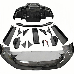 Kit carrosserie compact en fibre de carbone style OD modifié, jupes latérales et séparateurs latéraux pour Maserati MC20, pièces de modification aérodynamique - Product Image 1