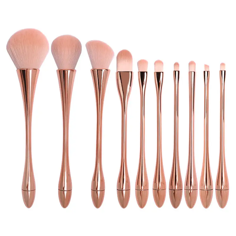 Amazon Bán Nóng 10 Cái Makup Brush Set Trang Điểm Foundation Mỹ Phẩm Công Cụ