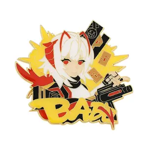 5 Designs Arknights Enamel Pins Japanese Anime Lapel Pins Custom Character Lapland pin Cosplay Brooch Jewelry Accessories