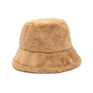 Soft Touch Feeling Fluff Winter Warm Unisex Outdoor Bucket Hat - Product Image 2