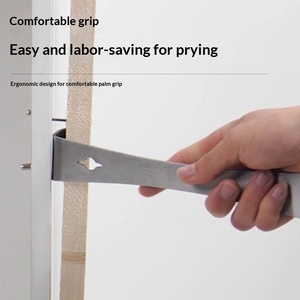 Outil transfrontalier multifonctionnel en acier inoxydable : grattoir, couteau-pelle pour le travail du bois, l'installation de clous et les portes en bois - Product Image 4