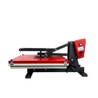 CUYI 40X50CM Color LED Industrial-Calidad Digital Sublimación Máquina de transferencia de calor Camiseta Máquina de prensa de calor, Negro